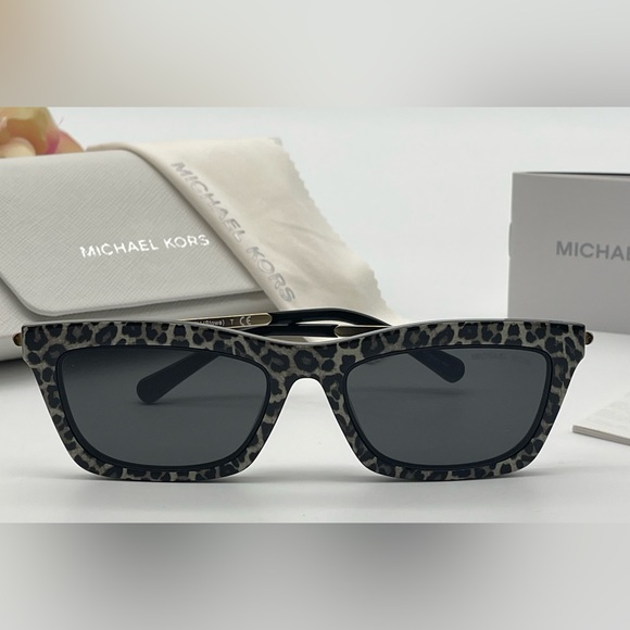 Michael Kors Leopard Print Sunglasses - Picture 1 of 16
